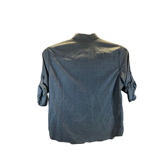 Rock & Republic XL Mens Long Sleeve Blue Button-Down Shirt - Picture 2 of 5